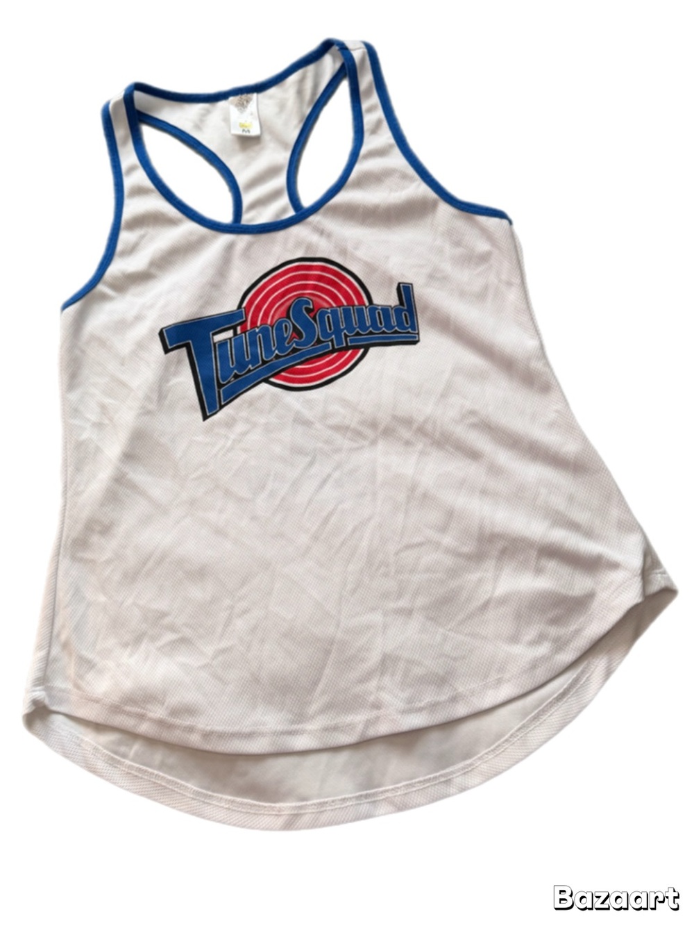 Tune Squad Space Jam Tank Top Women’s Medium Jersey Style Mesh Graphic
